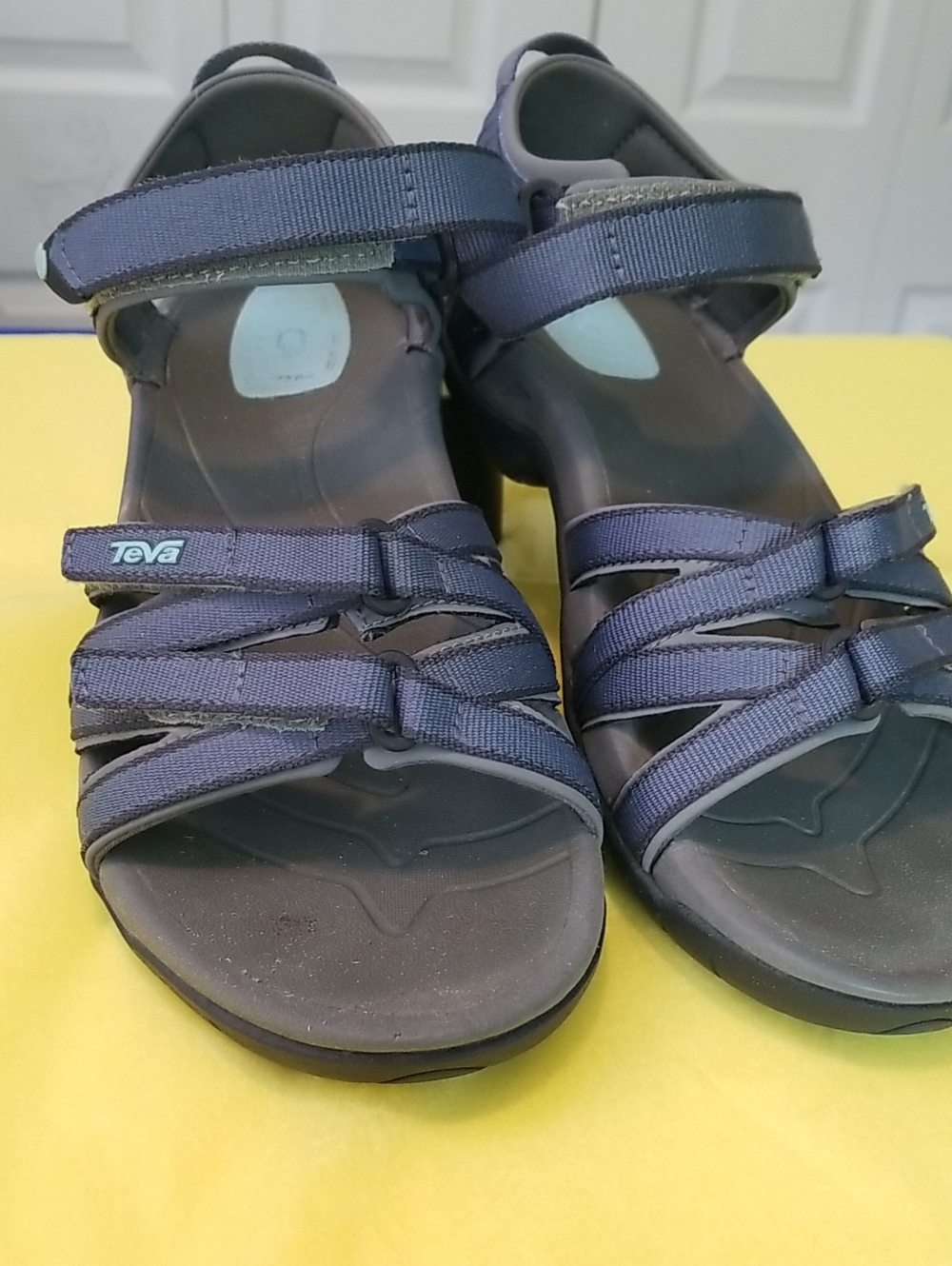 Teva womens water/hiking sandals size 8 Adjustable Straps "Tierra Sport" GUC